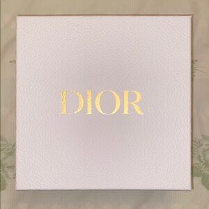 Dior White and Gold Box Medium